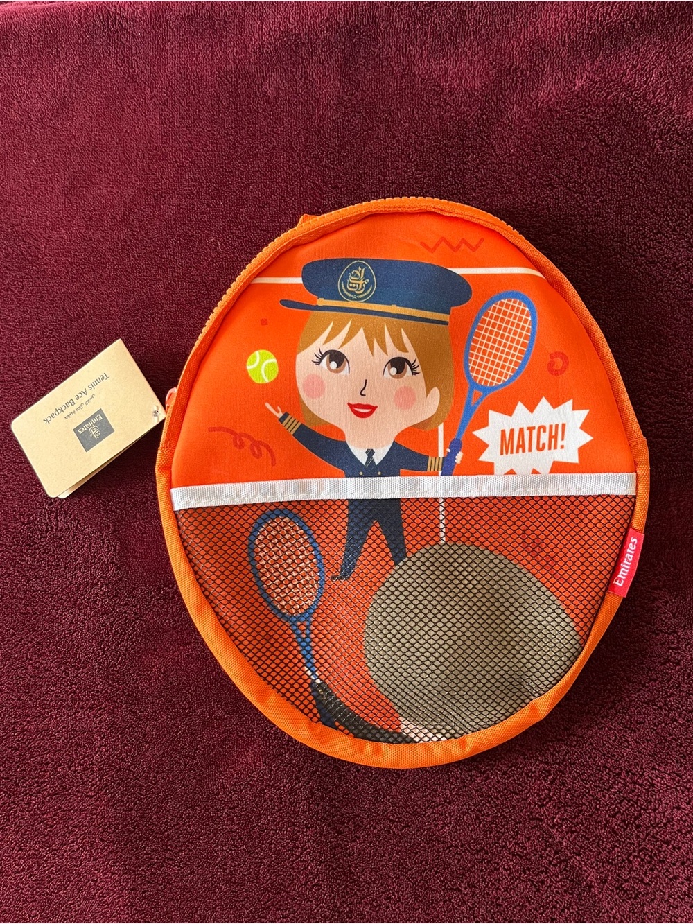 Orange Kids Paddle Set with Playful Character Graphic